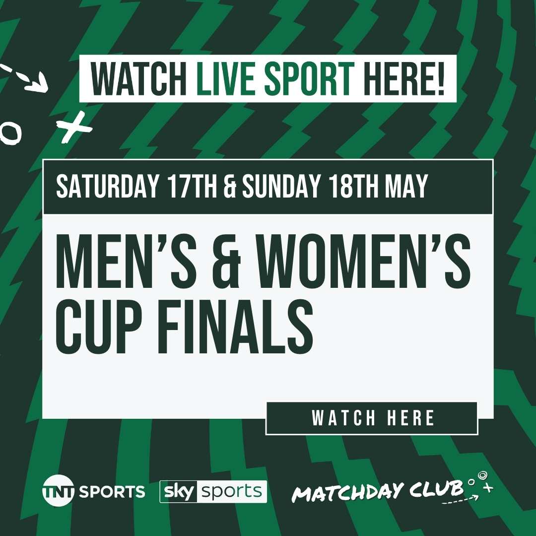 May finals - cup finals for women and men shown live here
