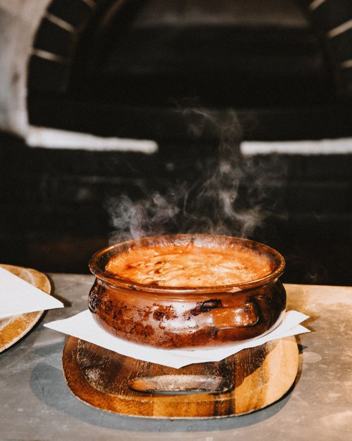 Bubbling pots at The Radcliffe Arms