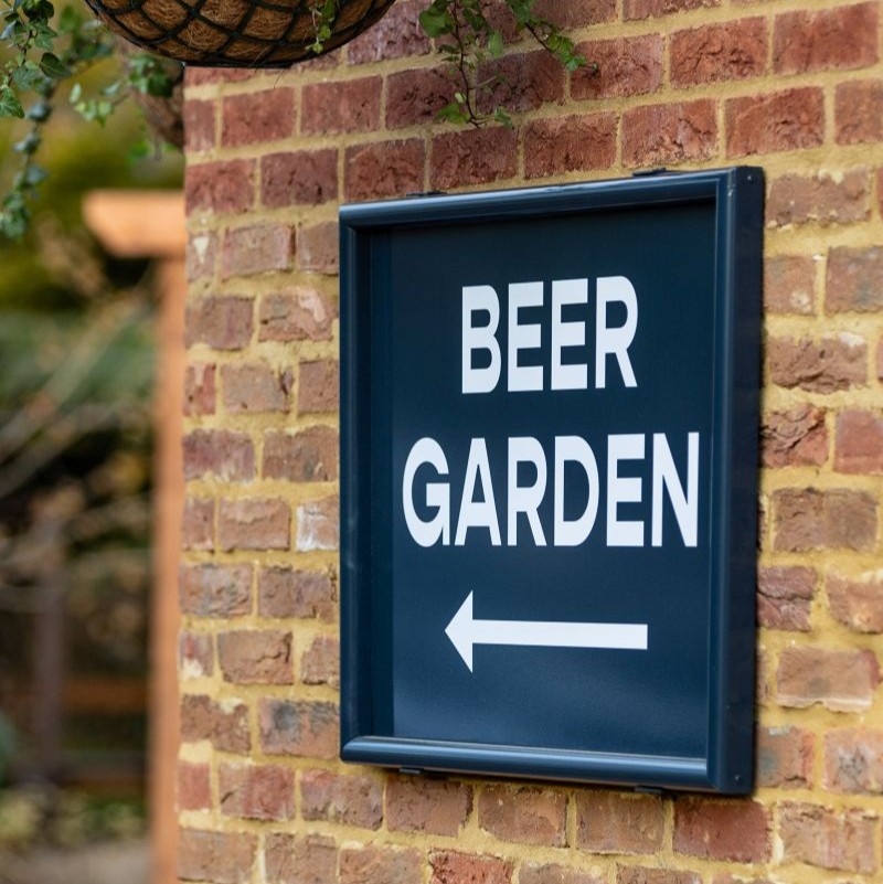 Beer garden this way